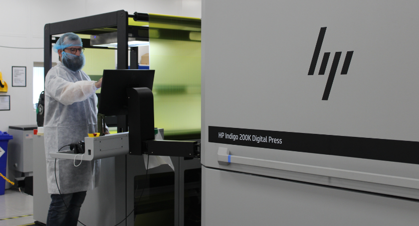 The HP Indigo 200K helps ePac deliver high-quality pouches to customers.